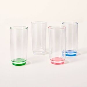 NWT Kate Spade Vibrant Tumbler Set with Green, Pink, and Blue Accents